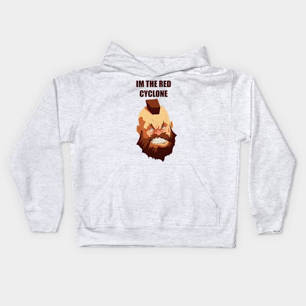 zangief the red cyclone Kids Hoodie by ahmedelsiddig